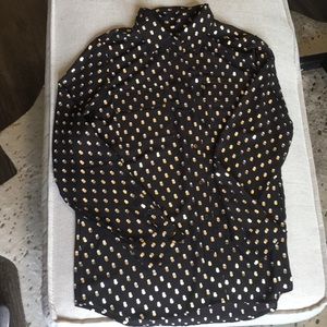 Button down spotted top